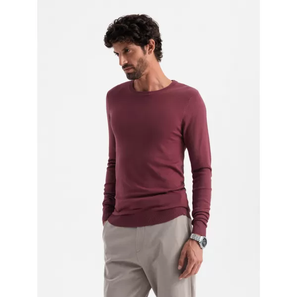  Herrenpullover OMBRE OM-SWBS-0106 BURGUND 
