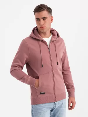 Herren -Sweatshirt OMBRE OM-SSBZ-0160 DUNKELROSA