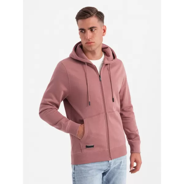  Herren -Sweatshirt OMBRE OM-SSBZ-0160 DUNKELROSA 