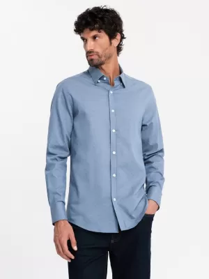 Hemd OMBRE OM-SHCS-0175 BLAU