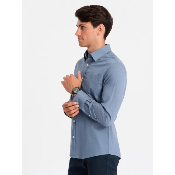  Hemd OMBRE OM-SHCS-0174 BLAU 