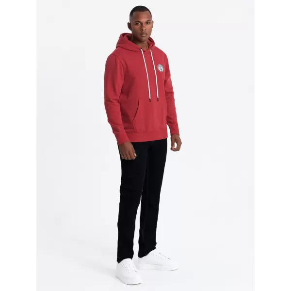  Herren Sweatshirt OMBRE OM-SSNZ-0144 ROT 