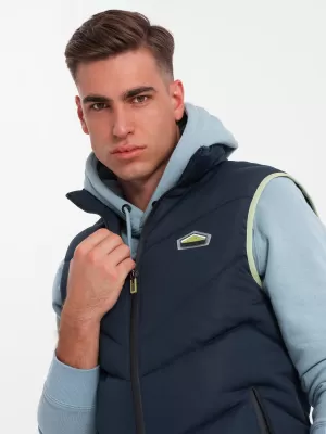 Weste OMBRE OM-JAVJ-0210 MARINEBLAU
