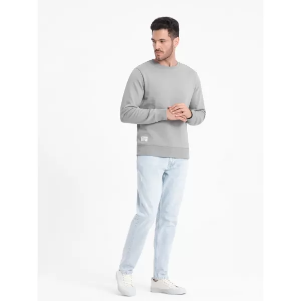  Herren -Sweatshirt OMBRE OM-SSBN-0175 GRAU 