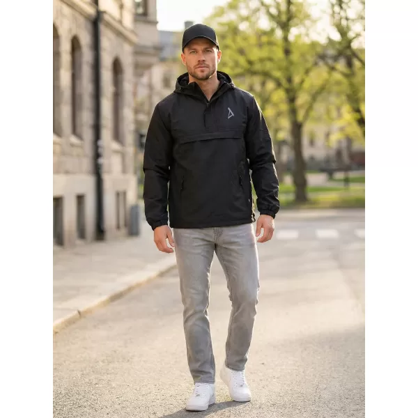  Herrenwindjacke über dem Kopf ALTISPORT BYB/ALM002B3162 SCHWARZ 