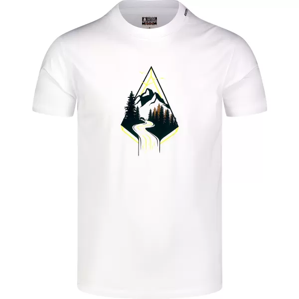 Herren-T-Shirt aus Baumwolle NORDBLANC ARROWHEAD NBFMT8140 WEIß 