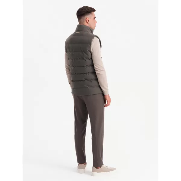  Weste OMBRE OM-JAVJ-0200 OLIVE MELANGE 