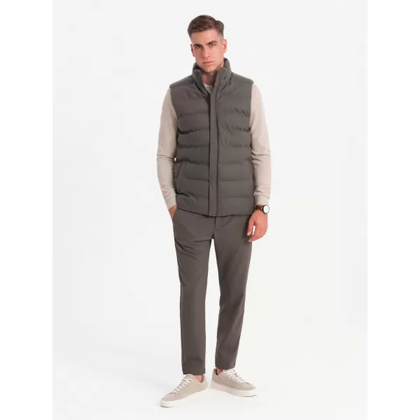  Weste OMBRE OM-JAVJ-0200 OLIVE MELANGE 