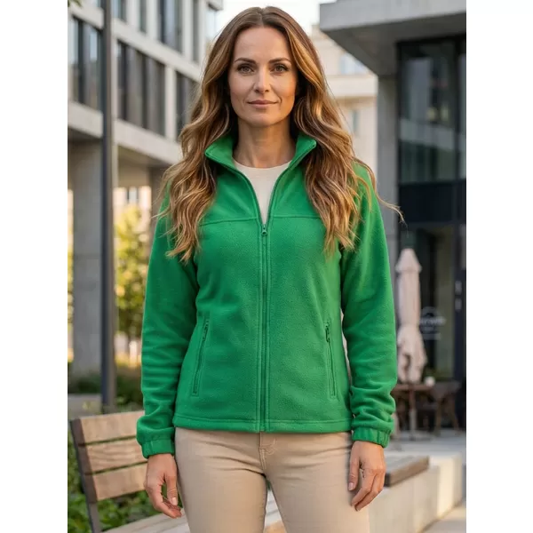  Fleece-Sweatshirt für Damen ALTISPORT NoPrint NP/ALW405 MITTELGRÜN 