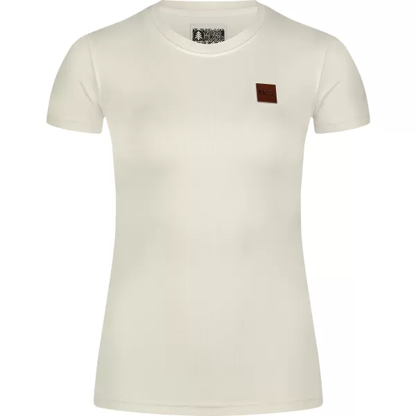  Damen-T-Shirt aus Baumwolle NORDBLANC AGNES NBFLT8147 CREMIG WEIß 
