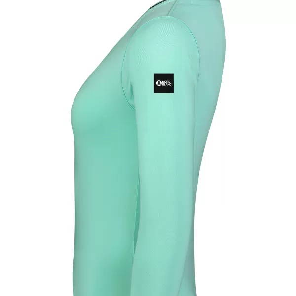  Damen-T-Shirt aus Baumwolle NORDBLANC SWEDEN NBFLT8144 HELLGRÜN 