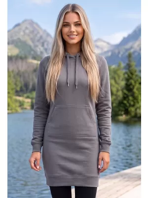 Ladies 'verlängertes Sweatshirt ALTISPORT NoPrint NP/ALW914 STAHL