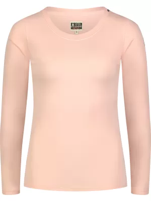 Damen-T-Shirt aus Baumwolle NORDBLANC SWEDEN NBFLT8144 HELLROSA