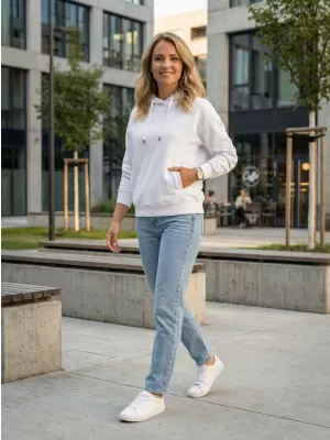 Damen Sweatshirt ALTISPORT NoPrint NP/ALW124 WEIß