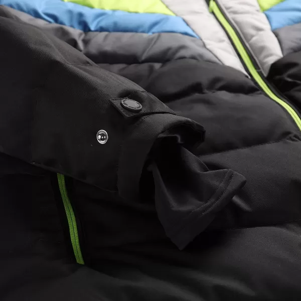  Herrenfeder Skijacke ALPINE PRO FEEDR MJCB638 SCHWARZ 