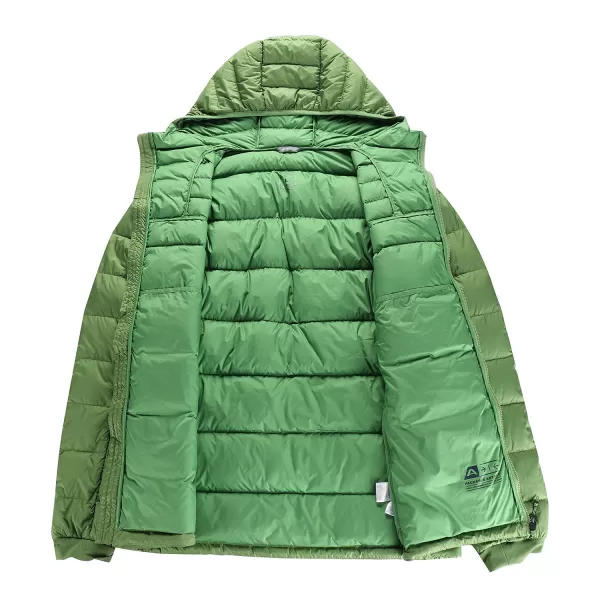  Herren Winterfederjacke ALPINE PRO ROGIT MJCD621 GRÜN 
