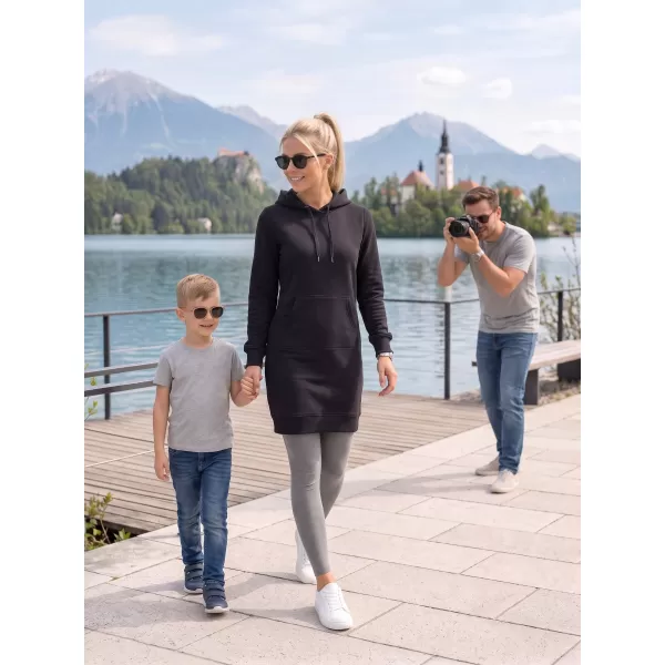  Ladies 'verlängertes Sweatshirt ALTISPORT NoPrint NP/ALW914 SCHWARZ 