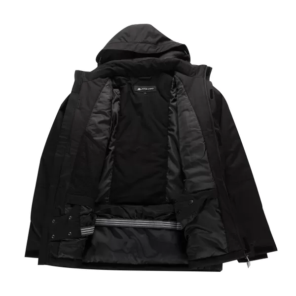  Herren -Skijacke ALPINE PRO COMED MJCD716 SCHWARZ 