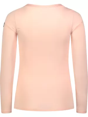 Damen-T-Shirt aus Baumwolle NORDBLANC SWEDEN NBFLT8144 HELLROSA