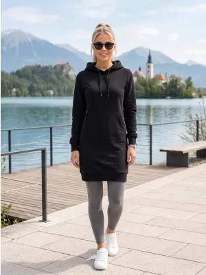 Ladies 'verlängertes Sweatshirt ALTISPORT NoPrint NP/ALW914 SCHWARZ
