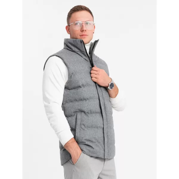  Weste OMBRE OM-JAVJ-0200 GRAUE MELANGE 