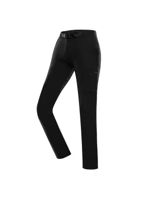 Frauen -Softshell -Hosen ALPINE PRO CORBA LPAD663 SCHWARZ