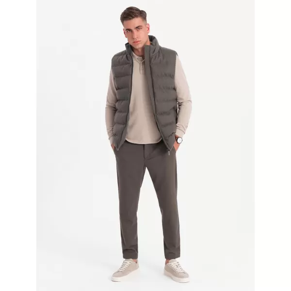  Weste OMBRE OM-JAVJ-0200 OLIVE MELANGE 