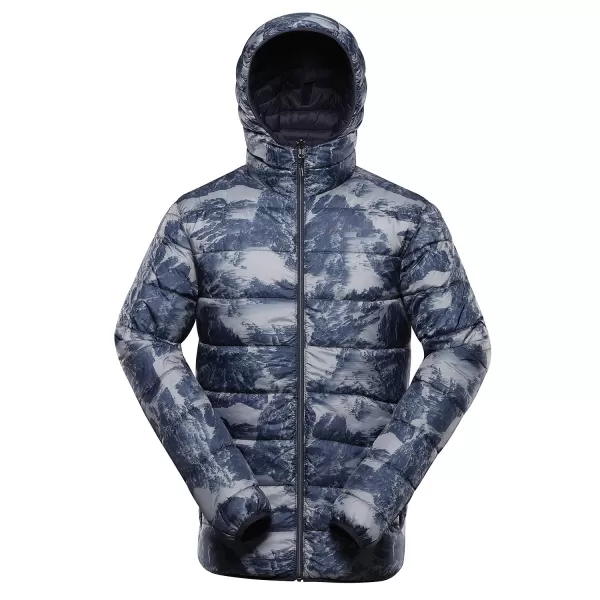  Doppelseitige Hi-Thherm-Jacke von Männern ALPINE PRO EROM MJCD628 BLUE INDIGO 