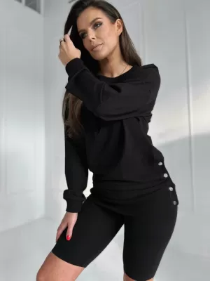 Damen Sweatshirt EDOTI TLR045 SCHWARZ