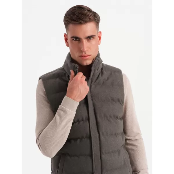  Weste OMBRE OM-JAVJ-0200 OLIVE MELANGE 