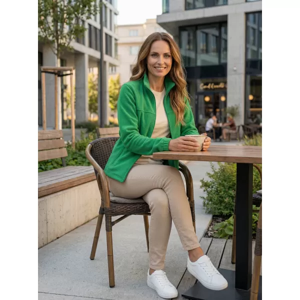  Fleece-Sweatshirt für Damen ALTISPORT NoPrint NP/ALW405 MITTELGRÜN 