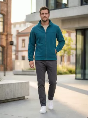 Herren Fleece Sweatshirt ALTISPORT NoPrint NP/ALM105 KEROSIN