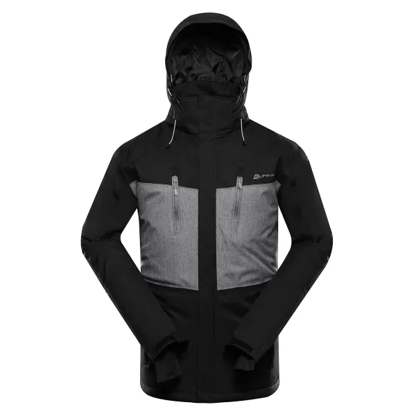  Herren -Skijacke ALPINE PRO COMED MJCD716 SCHWARZ 