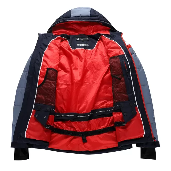  Herrenfeder Skijacke ALPINE PRO FERER MJCD697 BLAU 