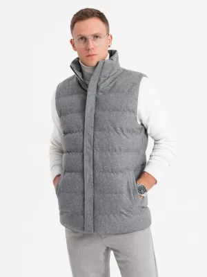 Weste OMBRE OM-JAVJ-0200 GRAUE MELANGE