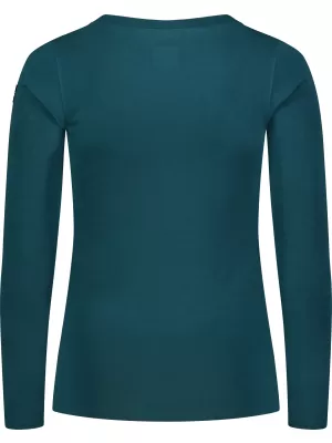 Damen-T-Shirt aus Baumwolle NORDBLANC SWEDEN NBFLT8144 BLAUGRÜN