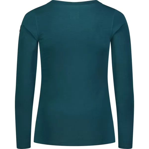  Damen-T-Shirt aus Baumwolle NORDBLANC SWEDEN NBFLT8144 BLAUGRÜN 