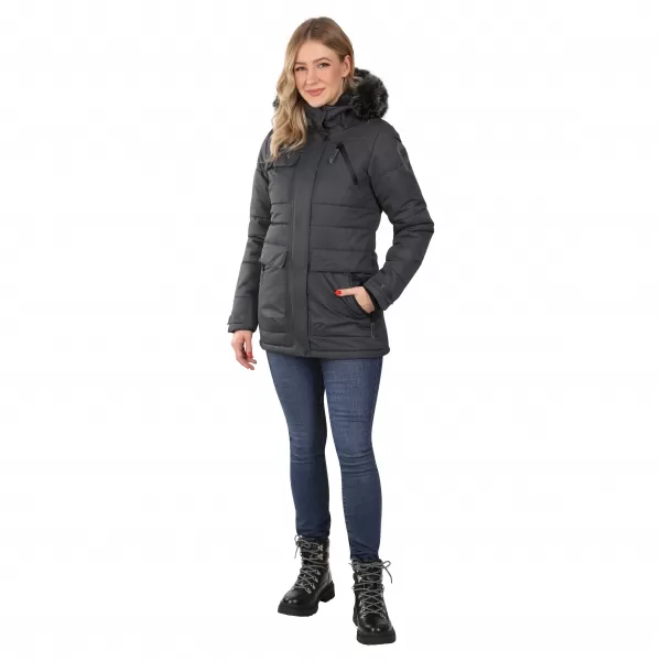  Damenjacke ALPINE PRO WERDA LJCD644 DUNKELGRAU 