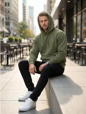 Herren -Sweatshirt ALTISPORT NoPrint NP/ALM024 KHAKI