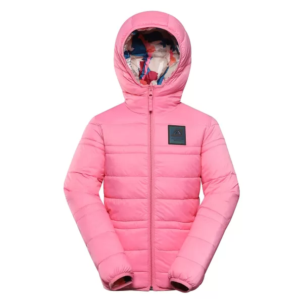  Doppelseitige Hi-Thherm-Jacke von Kindern ALPINE PRO DOUWO KJCD336 ROSA 