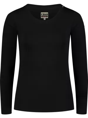 Damen-T-Shirt aus Baumwolle NORDBLANC SWEDEN NBFLT8144 SCHWARZ