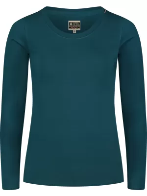 Damen-T-Shirt aus Baumwolle NORDBLANC SWEDEN NBFLT8144 BLAUGRÜN