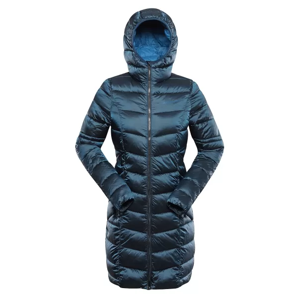  Langer Damen Ultraleicher Mantel ALPINE PRO OREFA LCTD209 BLUE MYKONOS 