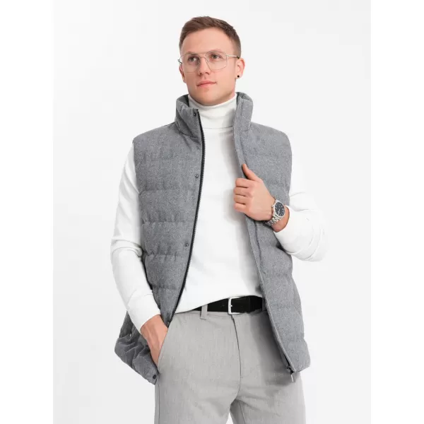  Weste OMBRE OM-JAVJ-0200 GRAUE MELANGE 