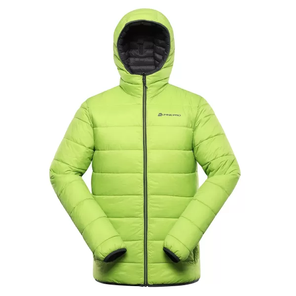  Doppelseitige Hi-Thherm-Jacke von Männern ALPINE PRO EROM MJCD628 DUNKELGRAU 