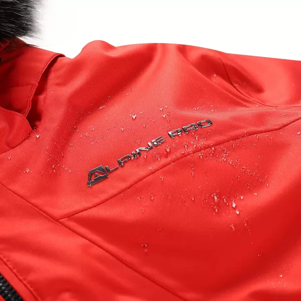  Ladies 'Skijacke ALPINE PRO OLADA LJCB603 OLYMPISCHES ROT 