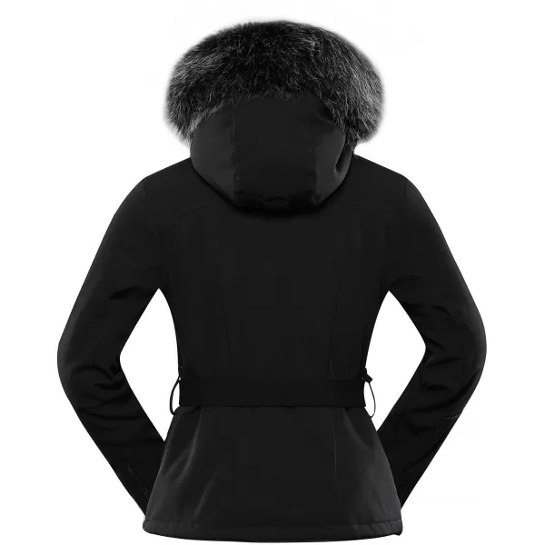  Frauen Ski -Softshelljacke für Frauen ALPINE PRO DOWELA LJCB612 SCHWARZ 