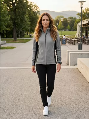Frauen Fleece Sweatshirt ALTISPORT NoPrint NP/ALW825 HELLGRAU