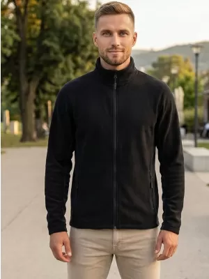 Herren Fleece Sweatshirt ALTISPORT NoPrint NP/ALM725 SCHWARZ