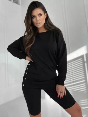 Damen Sweatshirt EDOTI TLR045 SCHWARZ